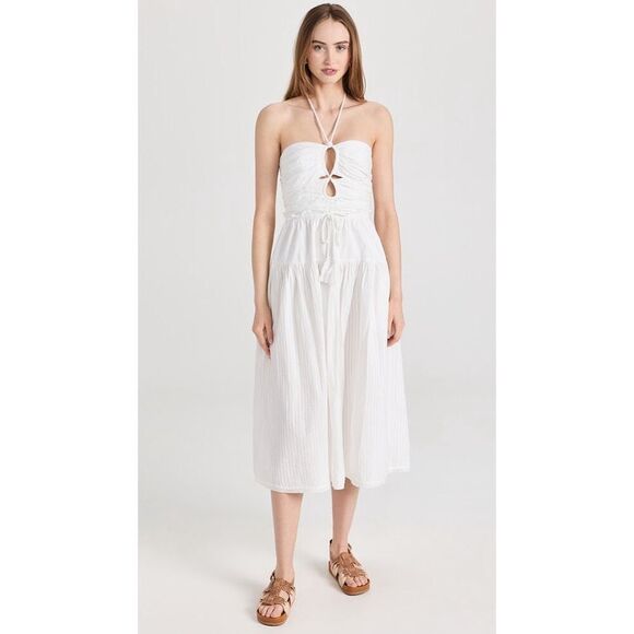 Ulla Johnson Emmaline Midi Halter Dress - Picture 1 of 12